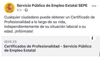 Certificado de profesionalidad