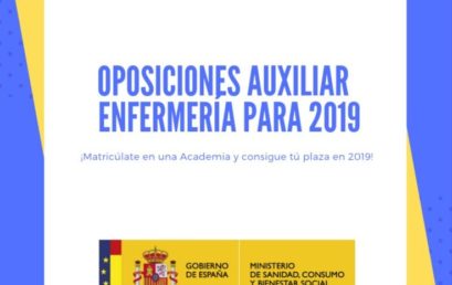 OPOSICIONES AUXILIAR DE  ENFERMERÍA