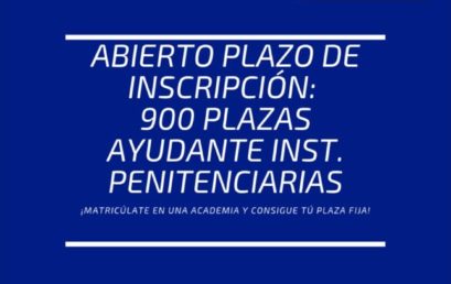 OPOSICIONES INSTITUCIONES PENITENCIARIAS