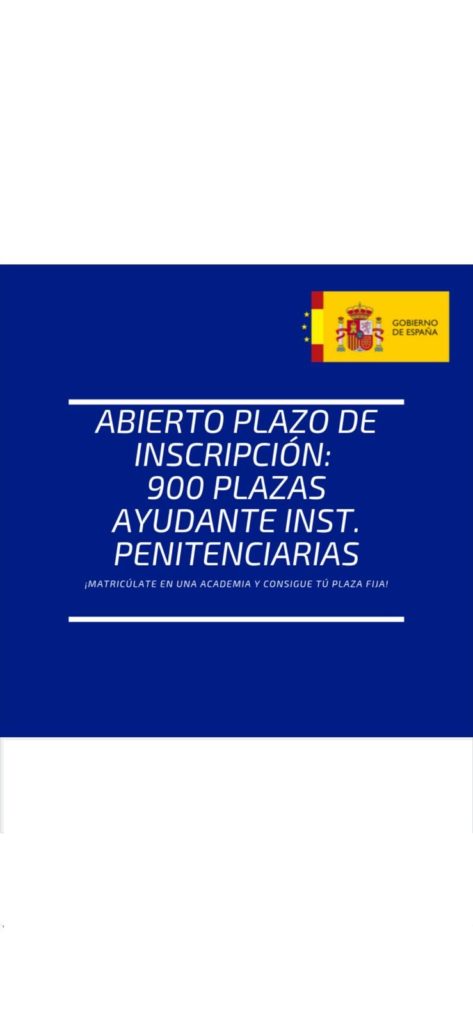 OPOSICIONES INSTITUCIONES PENITENCIARIAS
